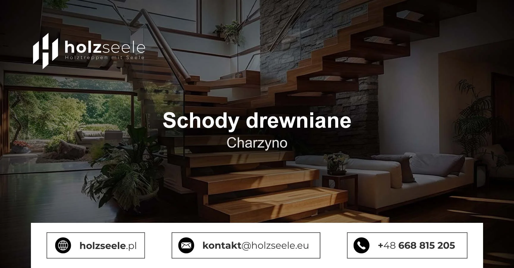Schody drewniane Charzyno - Schody drewniane w Charzynie
