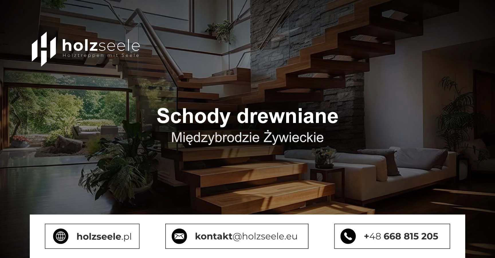 Schody drewniane Międzybrodzie Żywieckie - Schody drewniane w Międzybrodziu Żywieckim